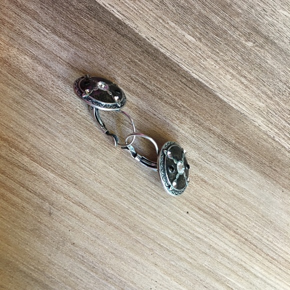 3 for 15! Vintage Silver Tone Crystal Earrings - Picture 7 of 8